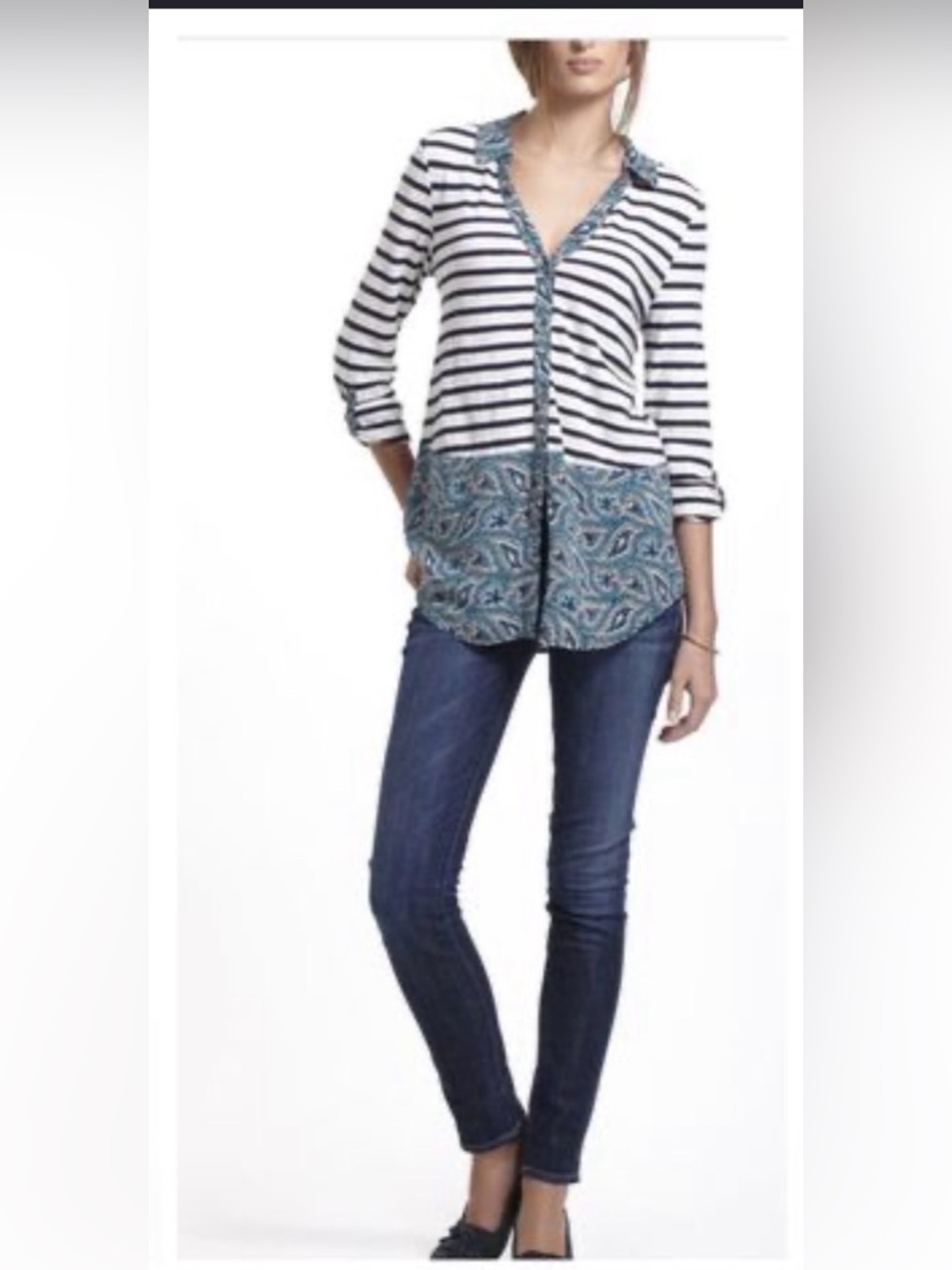 Anthropology Postmark top size small